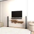 Batamex Parametric 36 Wavy Shelf Modern Geometric Wood Wall Piece Oak Color