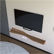 Batamex Parametric 60 inch Floating Shelf Geometric Wooden Wall Decor Oak Color