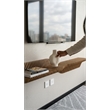 Batamex Parametric 60 inch Floating Shelf Geometric Wooden Wall Decor Oak Color