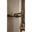 Batamex Parametric 60 inch Floating Shelf Geometric Wooden Wall Decor Oak Color
