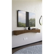 Batamex Parametric 60 inch Floating Shelf Geometric Wooden Wall Decor Oak Color