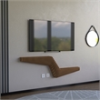 Batamex Parametric 57 inch Floating Shelf Geometric Wooden Wall Decor Oak Color