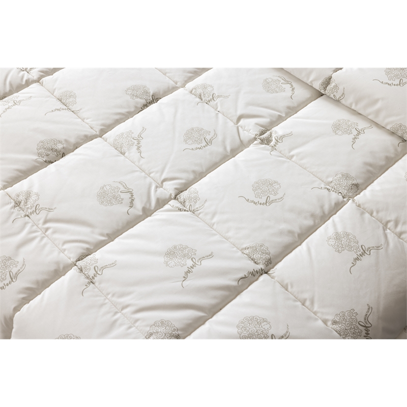 Duvetta 100 Wool Comforter with Cotton Fabric Cover New Zealand Wool Queen Size
