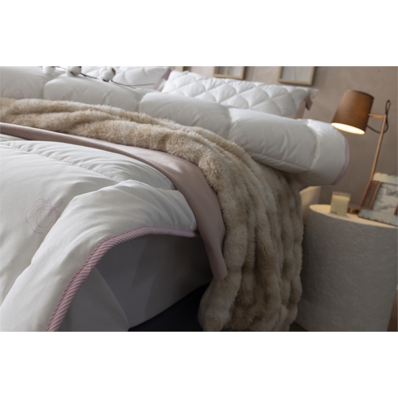 Duvetta Natural Cotton Comforter with Cotton Fabric Cover All Season Queen Size