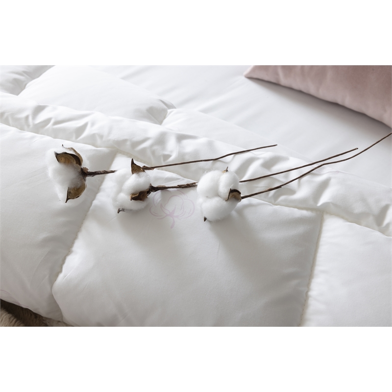 Duvetta Natural Cotton Comforter with Cotton Fabric Cover All Season King Size