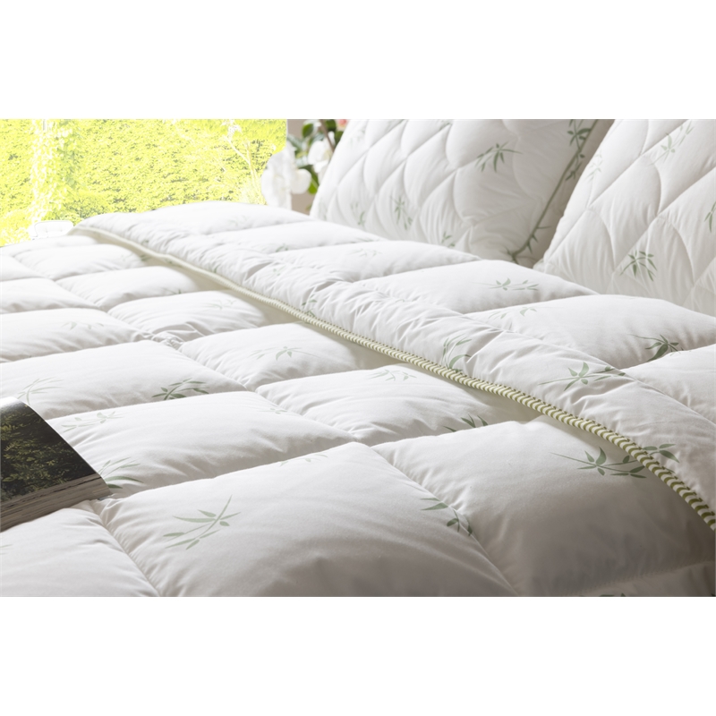 Duvetta Bamboo Comforter with Cotton Fabric Cover All Season Duvet Queen