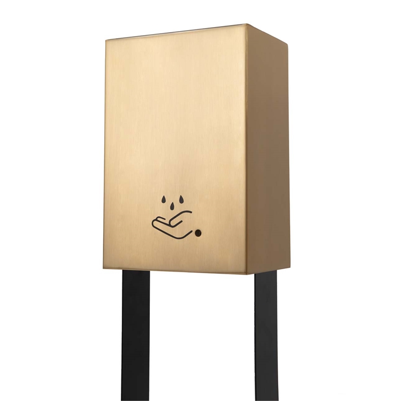 Luxe Tabletop Touchless Hand Sanitizer Dispenser - 21 Brushed Brass