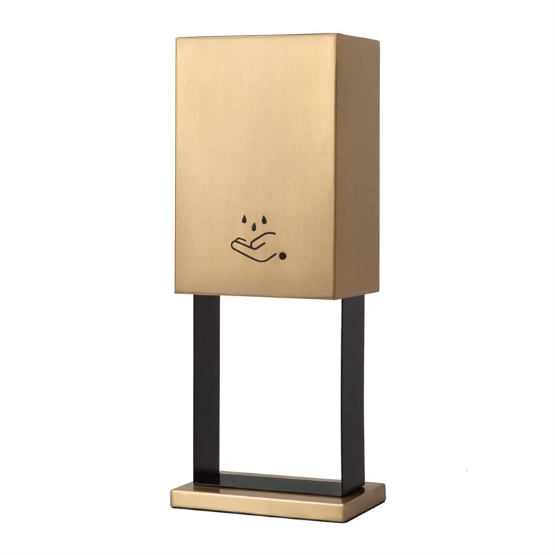Luxe Tabletop Touchless Hand Sanitizer Dispenser - 21 Brushed Brass