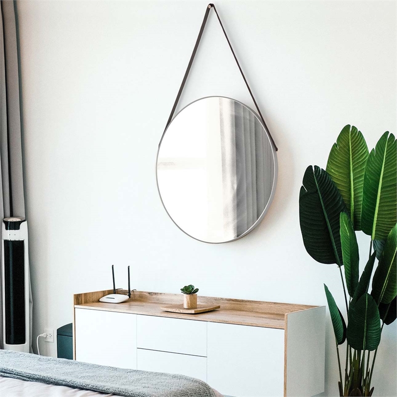 Aurora 36 Inch Round Backlit LED Wall Mirror