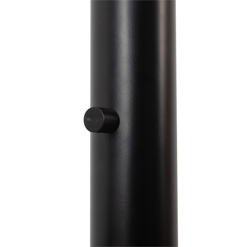 Amarillo 3 Light Arc Floor Lamp - Matte Black