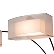 Amarillo 3 Light Arc Floor Lamp - Matte Black