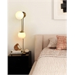 Duo Modern Contemporary Wall Sconce - Brushed Brass Plug-in