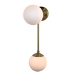 Duo Modern Contemporary Wall Sconce - Brushed Brass Plug-in