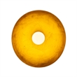 Luna Bella Flush Mount Ceiling Light - Matte Black & Gold-Leaf Shade