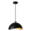 Luna Bella Pendant Light Large - Matte Black Weathered Brass