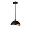 Luna Bella Pendant Light Small Matte Black Weathered Brass