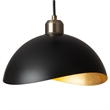 Luna Bella Pendant Light Small Matte Black Weathered Brass