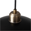 Luna Bella Pendant Light Small Matte Black Weathered Brass