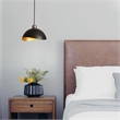 Luna Bella Pendant Light Small Matte Black Weathered Brass