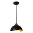Luna Bella Pendant Light Small Matte Black Weathered Brass