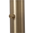 Palm Springs Arc Floor Lamp - Weathered Brass & Blue Shades