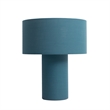 Moonlight Table Lamp -  Pool Blue Linen Shade Dimmer Switch