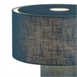 Moonlight Table Lamp -  Pool Blue Linen Shade Dimmer Switch
