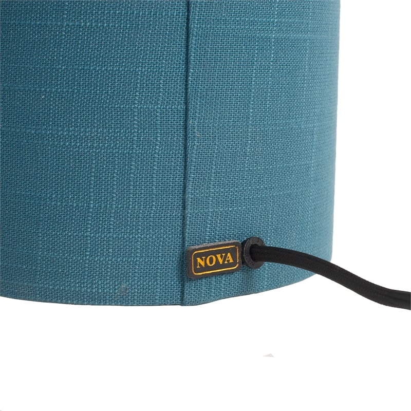 Moonlight Table Lamp -  Pool Blue Linen Shade Dimmer Switch
