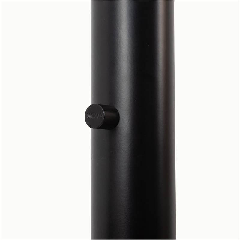 Saucer 3 Light Arc Floor Lamp - Matte Black