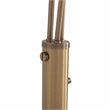 Santa Clara 3 Light Arc Floor Lamp - Weathered Brass