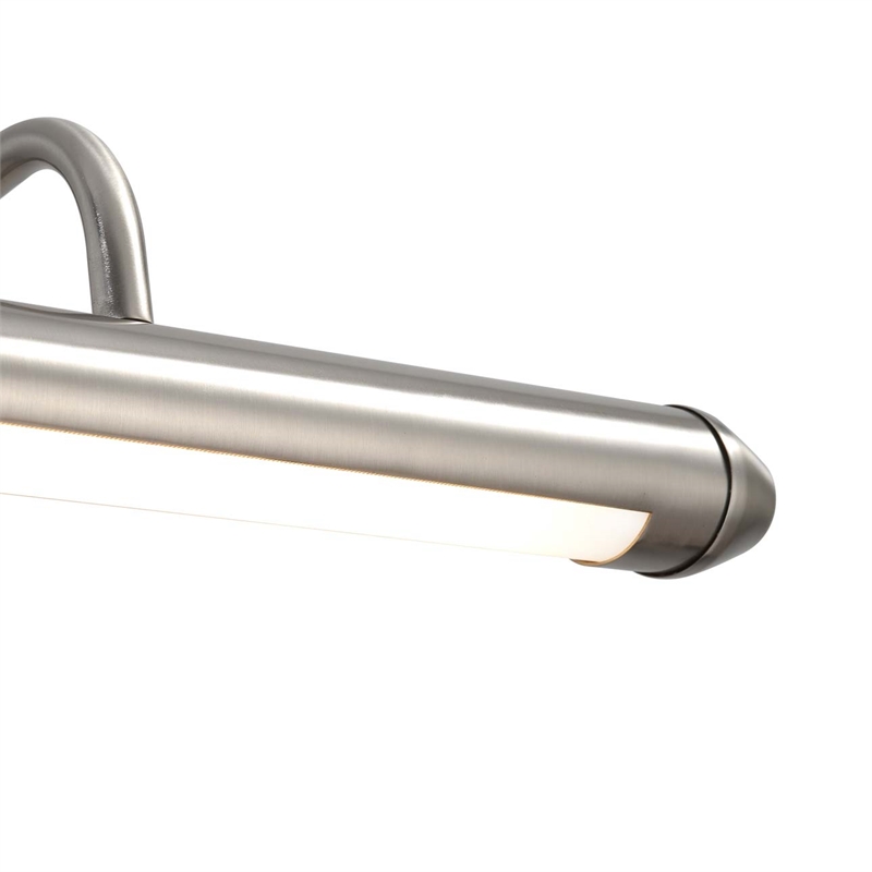 Bradley Bar Wall Light - Satin Nickel Plug-in