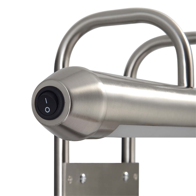 Bradley Bar Wall Light - Satin Nickel Plug-in
