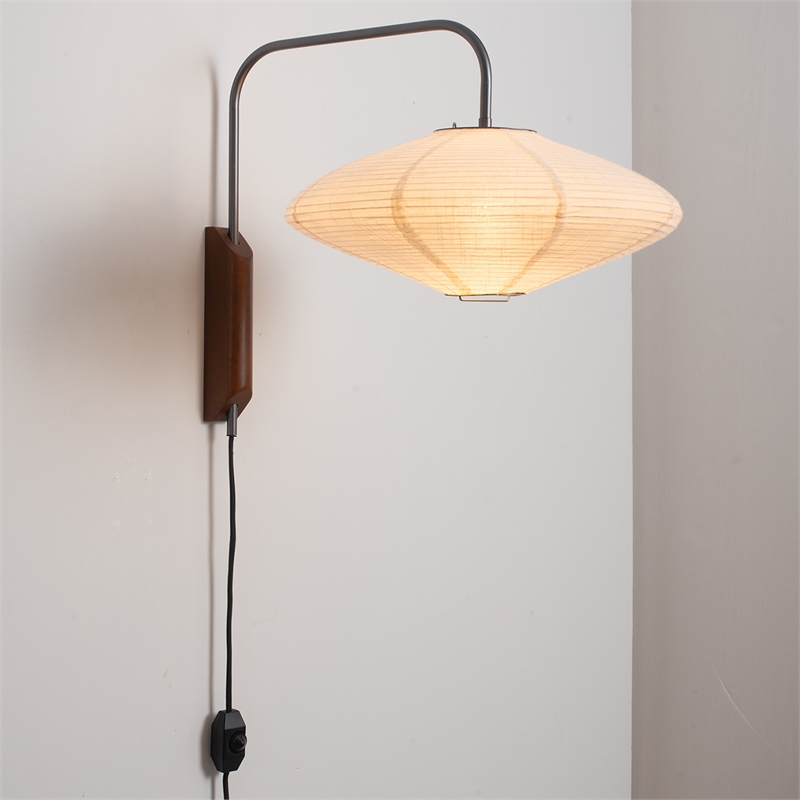 Roswell Matte Black Plug-In Wall Sconce