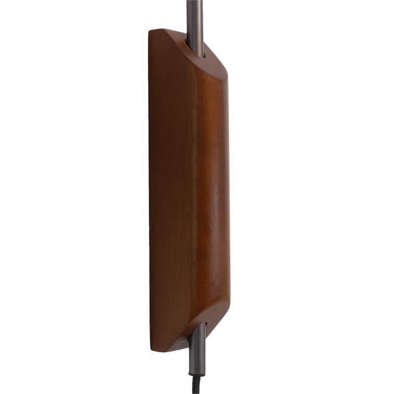 Roswell Matte Black Plug-In Wall Sconce