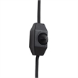 Roswell Matte Black Plug-In Wall Sconce