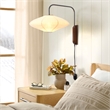 Roswell Matte Black Plug-In Wall Sconce