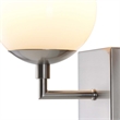 Globe Wall Sconce - 10' Satin Nickel Plug-in with Rocker Switch