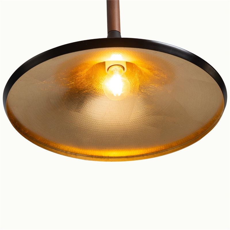 Lodi Pendant Light Large Matte Black Walnut