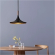 Lodi Pendant Light Large Matte Black Walnut