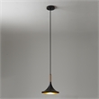Lodi Pendant Light Small Matte Black Walnut