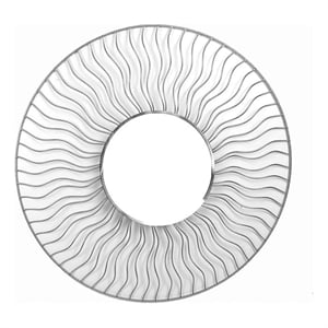Sunburst 36&quot Round Wall Mirror - Set of 2 Brushed Nickel