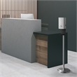 Luxe Floor Stand Touchless Hand Sanitizer Dispenser - 54 Satin Nickel