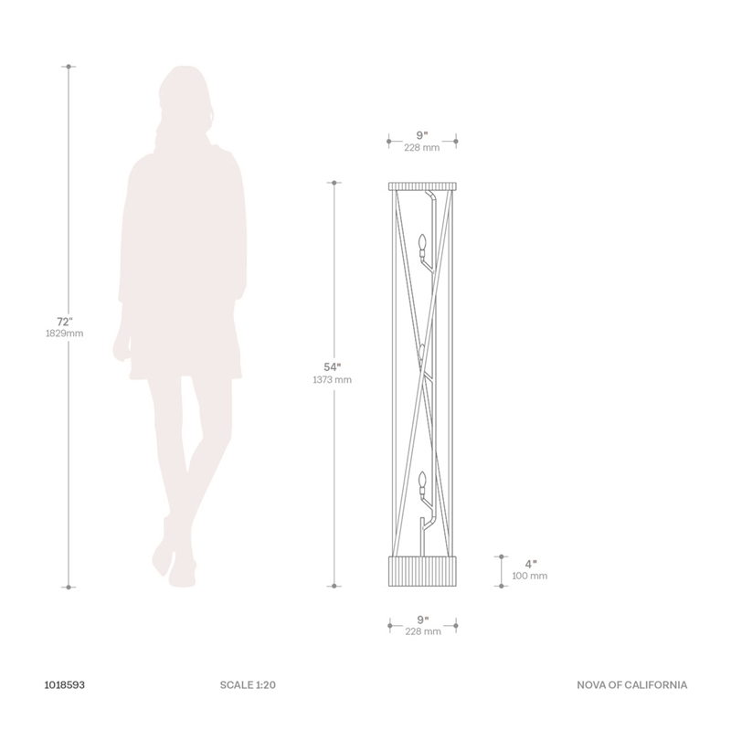 Torque Accent Floor Lamp - Ebony Finish Silver String Shade