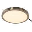 Redondo 1 Light LED Arc Floor Lamp - Matte Black Finish Weathered Brass