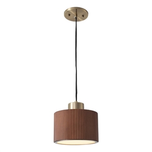 Tambo Pendant Light - Dark Walnut Wood Finish