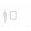 Marilyn Illuminated Rectangular Wall Mirror -  40 Chrome Touch Dimmer
