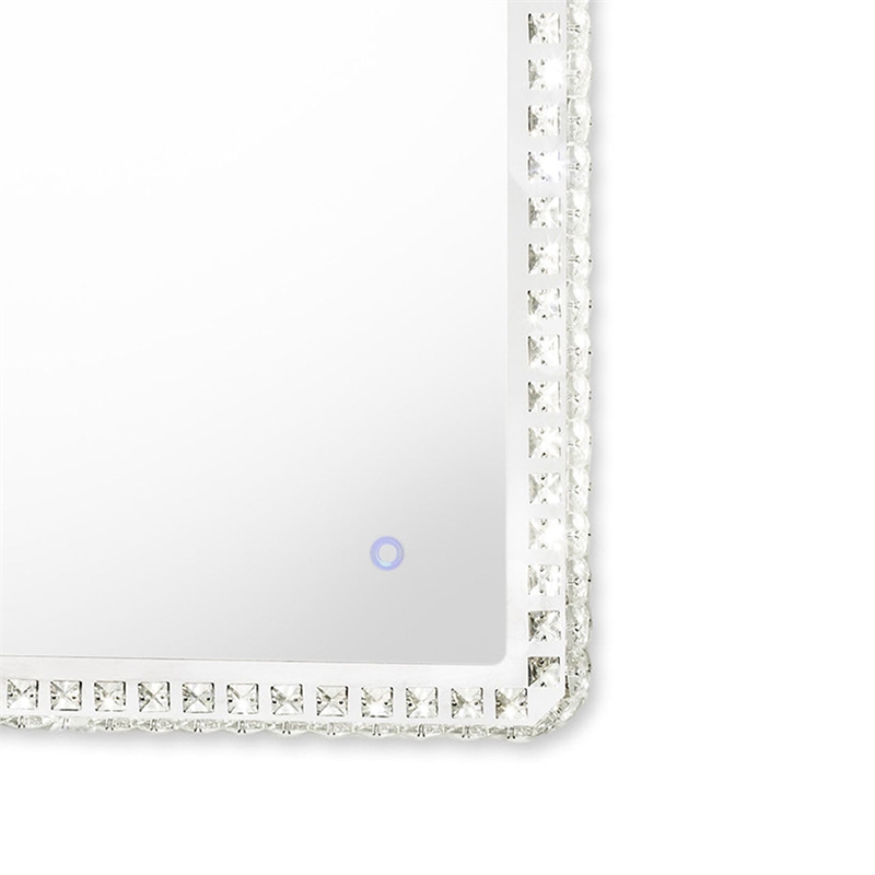 Marilyn Illuminated Rectangular Wall Mirror - 40 Chrome Touch Dimmer