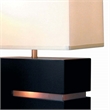 Zen Reclining Table Lamp with Nightlight - 20 Dark Brown Brushed Nickel 4-way Switch