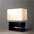 Zen Reclining Table Lamp with Nightlight - 20 Dark Brown Brushed Nickel 4-way Switch