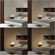 Zen Reclining Table Lamp with Nightlight - 20 Dark Brown Brushed Nickel 4-way Switch